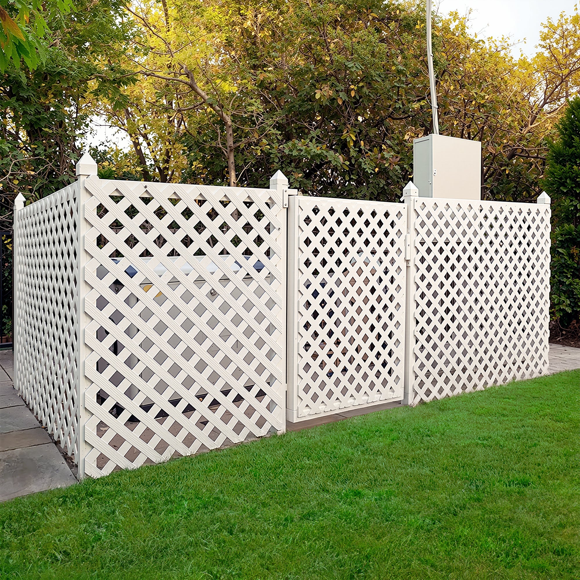 SnapFence® No-Dig In-Ground Trellis Frame / With Gate