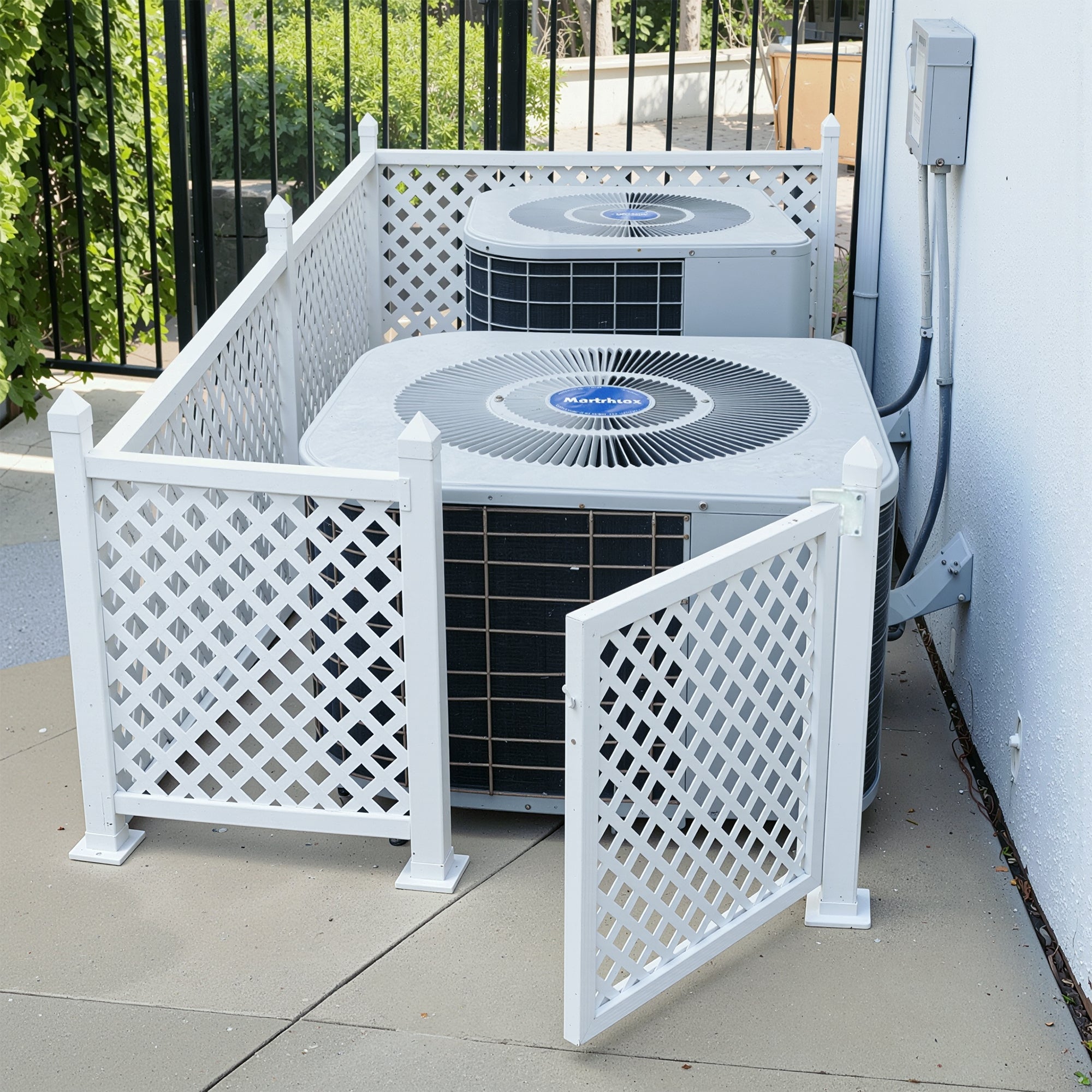 SnapFence® Hard-Surface Privacy & Enclosure System — With Gate