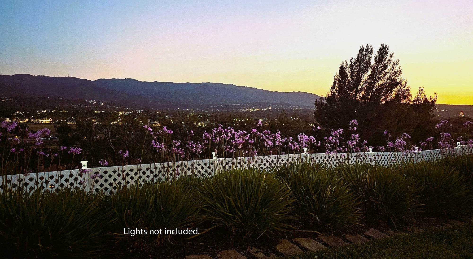 backyard landscaping with SnapFence garden border fence