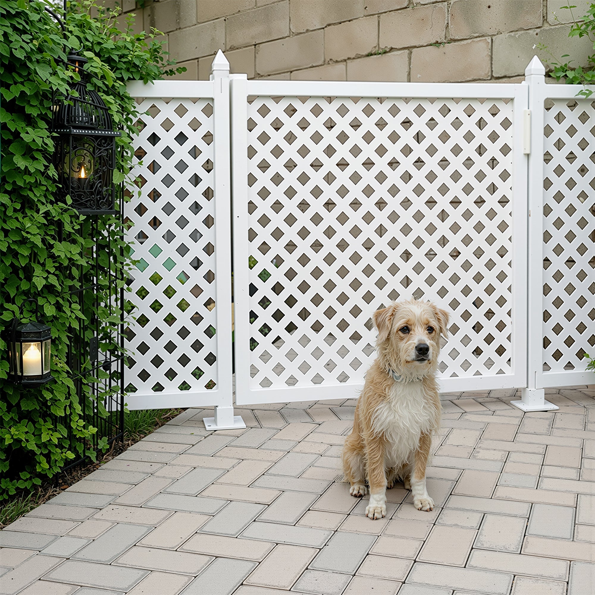 SnapFence® Surface-Mount Q.U.I.C.K.™ Fence Kit with Gate
