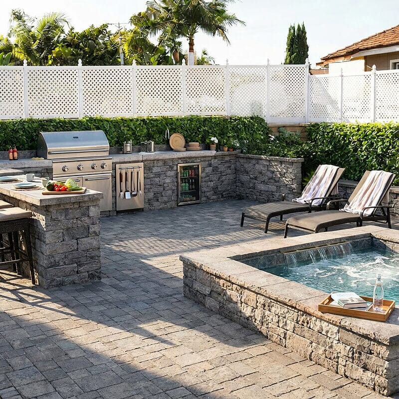 SnapFence® Surface-Mount Q.U.I.C.K.™ Fence Kit (No Gate)