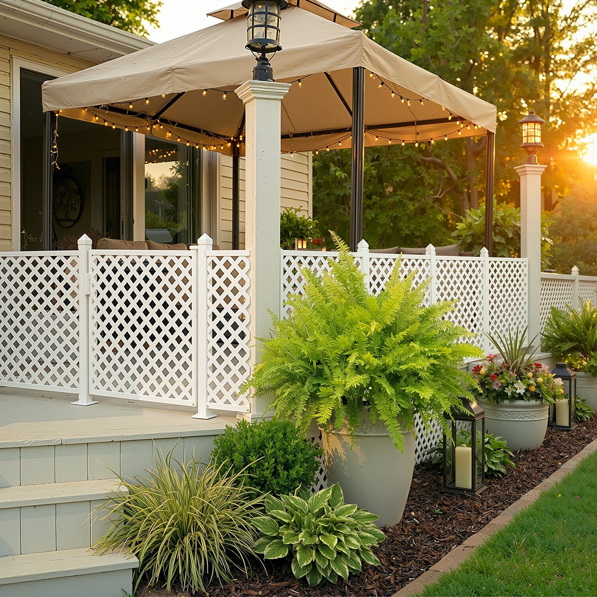 SnapFence® Surface-Mount Q.U.I.C.K.™ Fence Kit with Gate